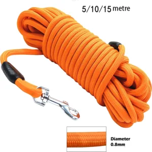 Heavy Duty Nylon Dog Leash - Ideal for Recall & Agility Training Tailored