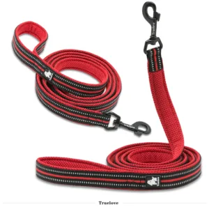 Truelove 200CM Reflective Dog Leash - Heavy Duty Nylon Training Lead with Padded Mesh Handle
